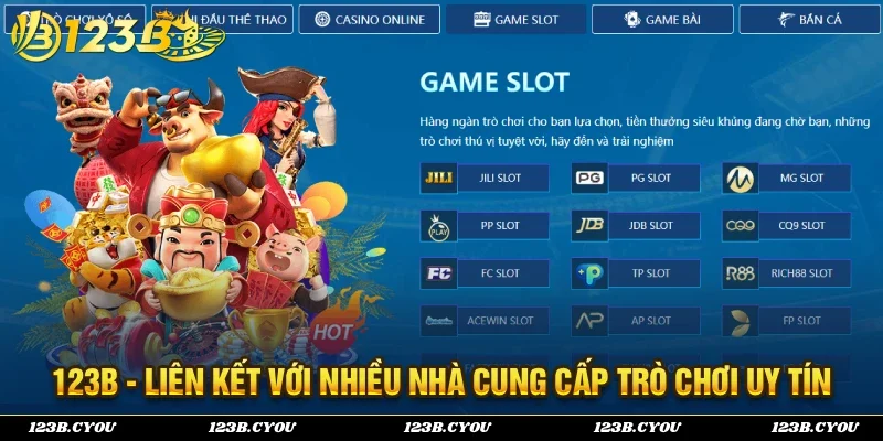 123B - Liên kết chính thức với nhiều nhà cung cấp trò chơi uy tín nhất 2026